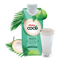 Malee 玛丽 椰子水玛丽泰国进口NFC电解质无添加孕妇椰子汁330ml*12瓶
