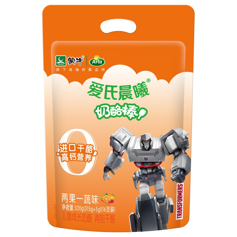 MENGNIU 蒙牛 爱氏晨曦 奶酪棒 两果一蔬味 315g