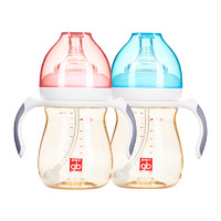 gb 好孩子 小餓魔寬口徑新生嬰兒奶瓶240ml母乳實感PPSU吸管奶瓶