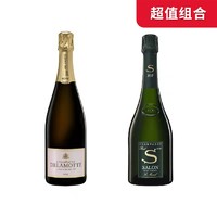 cdf会员购：2倍积分！CHAMPAGNE SALON 沙龙香槟酒庄 沙龙白中白干型香槟 2012年份 750ml+德乐梦桃红香槟起泡酒 750ml