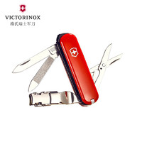 VICTORINOX 维氏 Victorinox 维氏瑞士军刀NAILCLIP 580红色多功能军刀折叠刀工具刀户外刀具指甲刀8种功能58毫米丨0.6463
