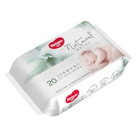 HUGGIES 好奇 小森林嬰兒棉柔巾 80抽6包