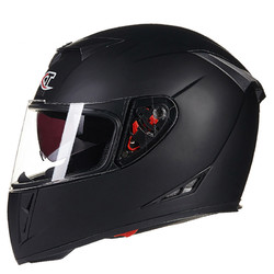 gxt358摩托车头盔全盔哑黑xl码