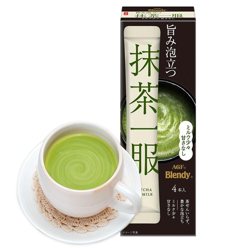 AGF Blendy 抹茶一服 固体饮料 抹茶味 4袋