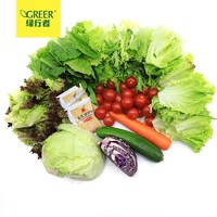 绿行者 混合蔬菜沙拉 1.5kg 10种蔬菜组合沙拉菜 生菜套餐 健康轻食 速食健身餐