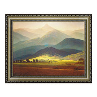 雅昌 大衛 巨人山藝術油畫《Riesengebirge的景色》73x56cm 油畫布