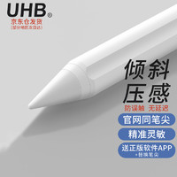 UHB电容笔三代ipad苹果触控手写笔通用2020air4pro10.2mini5 pencil3 白色 UHB 3代 防误触 倾斜压感 精准无延迟
