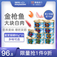 Sea Kingdom 海鲜王国 Seakingdom泰国进口白肉猫罐头85g*10罐