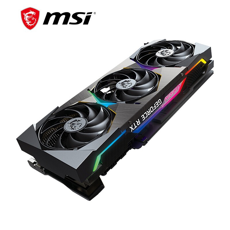 MSI 微星 超龙 GeForce RTX 3080 SUPRIM X 12G LHR 显卡