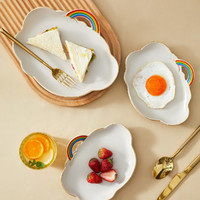 INMIND HOUSE 创意饺子盘子陶瓷餐具可爱碗碟套装多功能家用网红ins饭碗餐具