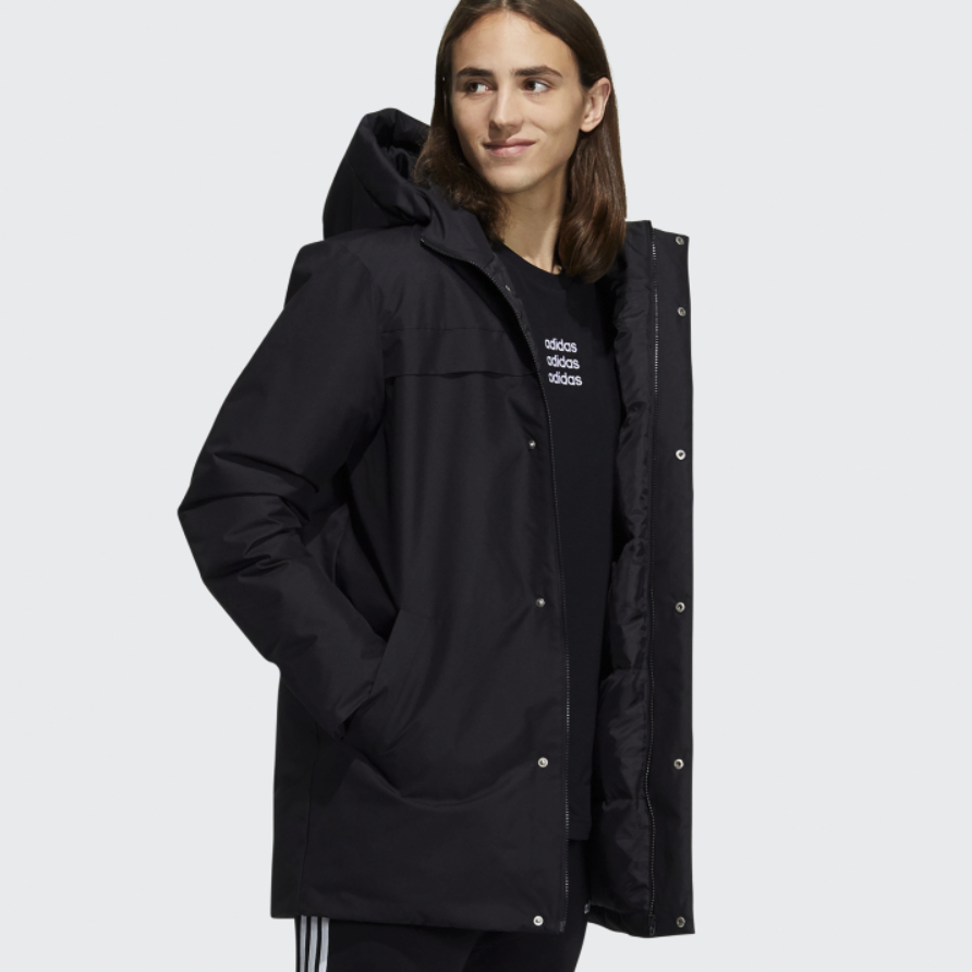 adidas 阿迪达斯 NEO 阿迪达斯男休闲中长款530蓬保暖鸭绒羽绒服