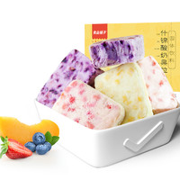 良品鋪子 酸奶果粒塊54gx1盒網紅小零食凍干草莓脆干休閑食品小吃