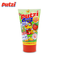 璞慈（putzi）普奇儿童牙膏宝宝牙膏 低泡含氟 安全可吞咽 加钙固齿 德国进口牙膏 草莓味50ML