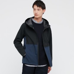 uniqlo优衣库男装blocktech拼色连帽外套3dcut443441