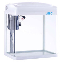 JEBO SICCE鱼缸懒人家用客厅办公室金鱼缸中小型玻璃鱼缸过滤T-240F（240*165*280）