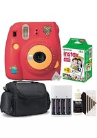 FUJIIRYOKI 富士 INSTAX Mini 9 Instant Film Camera Toy Story 4 Red with Instax Film Accessory Kit