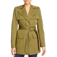 ELIE TAHARI Elie Tahari Womens Isla Trench Cargo Pocket Jacket女外套