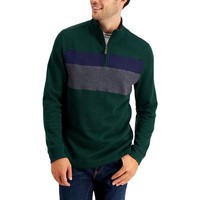 Club Room Mens Quarter-Zip Long Sleeve Sweater