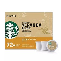 STARBUCKS 星巴克 Starbucks 咖啡膠囊 Blonde Roast K-Cups (72 ct.)