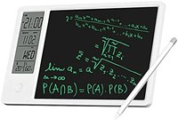 OVSIBAI LCD 書寫平板電腦 10 英寸涂鴉板,帶鬧鐘、溫度計和濕度計
