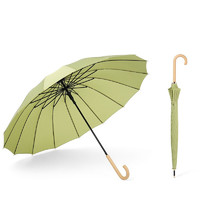 Le Bronte 朗特樂 16骨直桿晴雨傘 彎柄款 抹茶綠