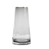 墨斗魚 0401 T型玻璃花瓶 金+煙灰色 22cm