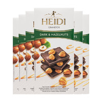 HEIDI 赫蒂 麦德龙 罗马尼亚进口赫蒂 焦糖味榛子黑巧克力100G*6 休闲零食