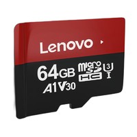 Lenovo 联想 64GB TF内存卡 U3 V30 A1 手机平板监控行车记录仪专用卡