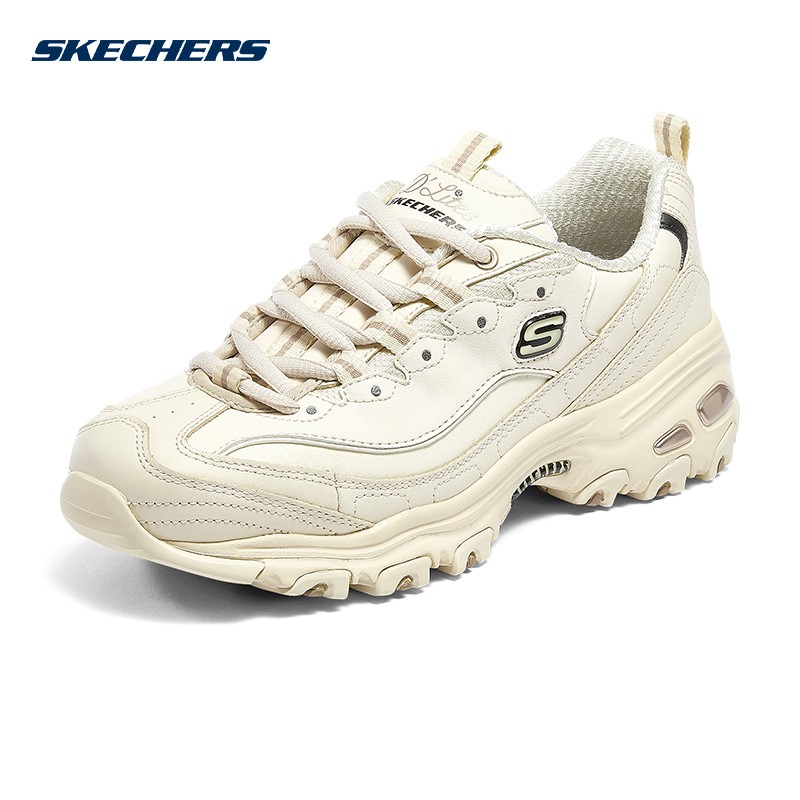 斯凯奇(skechers)时尚复古厚底熊猫运动休闲女款小白鞋11931 乳白色