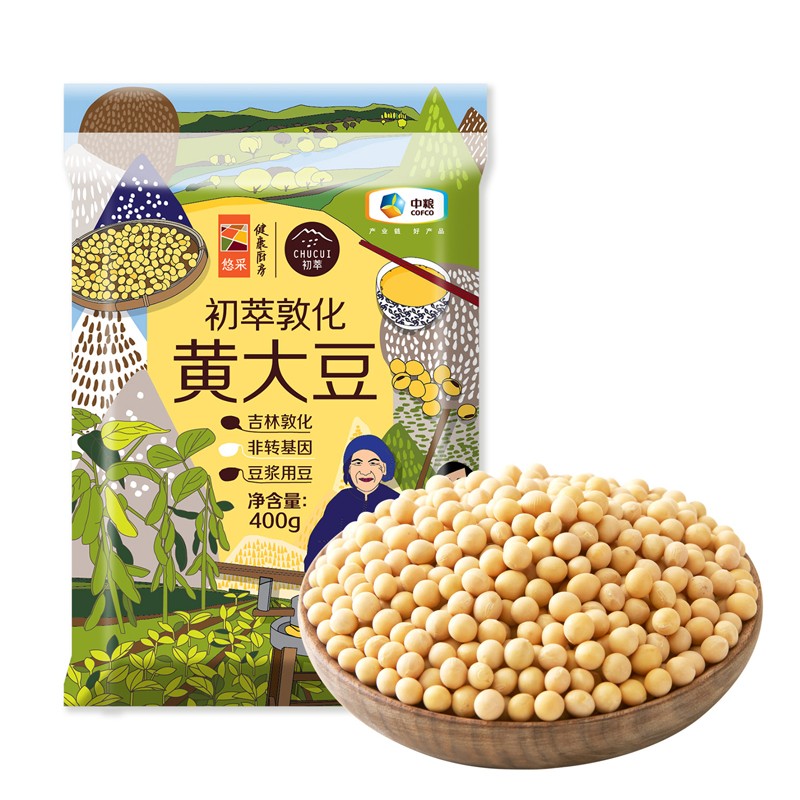 中粮初萃 敦化黄大豆400g 五谷杂粮 粗粮 黄豆 豆浆豆