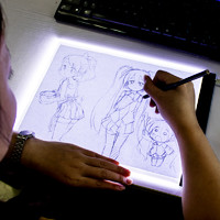 HOUNY 弘毅 A3A4A5拷贝台LED临摹台发光板透写台动漫复写绘图画板素描漫画工具箱画画神器美术建筑手绘一键拷贝专业临摹