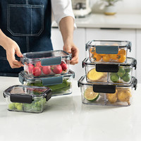 INMIND HOUSE 保鲜盒冰箱专用大容量沙拉水果便当盒子家用透明食品级塑料密封盒