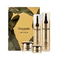 Chantelle 香娜露儿 滋润金色四件套乳液100ml 面霜50ml 精华30ml 眼霜15ml 舒缓肌肤补水保湿