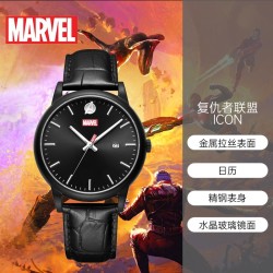 marvel漫威百迪联名手表男进口石英机芯简约防水石英表情侣表复联m9
