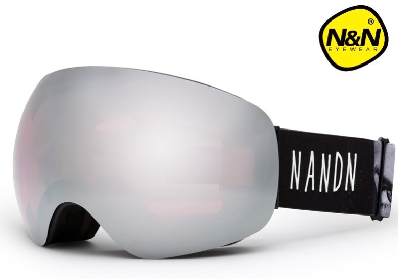 NANDN 南恩 大视野男女款滑雪镜双层防雾可卡近视安全防护滑雪眼镜