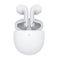 Tezo Lentil零豆真无线蓝牙耳机半入耳式超长续航游戏低延迟降噪适用于华为小米苹果 白色