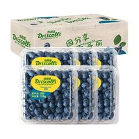 怡顆莓 Driscoll's 云南藍莓14mm+ 6盒禮盒裝 125g/盒 新鮮水果禮盒