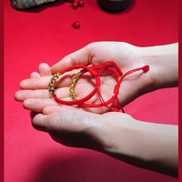 上海博物馆 纯手工编织 本命年 红绳手绳虎