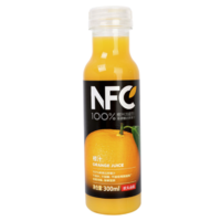 农夫山泉 NFC果汁饮料（冷藏型）100%鲜果压榨橙汁 300ml*4瓶