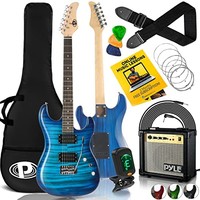 PYLE 派尔 电吉他和扩音器套件 - 全尺寸乐器带拾音器套装