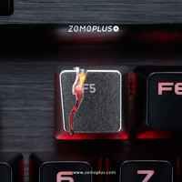ZOMO PLUS ZOMO官方 F5已烂 刷新“钛合金F5” 铝合金 机械键盘金属透光键帽