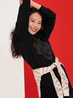 Gap 盖璞 女装|碳素软磨系列 中国风抓绒套头连衣裙2022春季新款