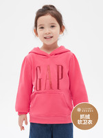 Gap 蓋璞 幼兒|碳素軟磨系列 徽標LOGO活力亮色套頭衛衣