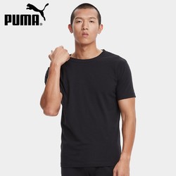 puma彪马短袖男士休闲居家可外穿棉t恤速干透气黑色xl185104a