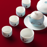 中国国家博物馆 花蝶系列 茶具套装 7件套