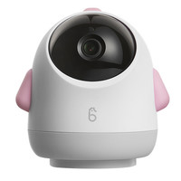 海馬爸比 寶看護機智能嬰兒監護器哭聲監測安撫攝像頭手機遠程監控AI 星空粉-暢享版32G+天使支架