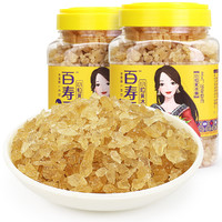 百寿元 黄冰糖小颗粒大罐装广西甘蔗糖产区熬制结晶1.2kg*2罐