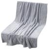 南極人 Nanjiren) 速干大浴巾 柔軟吸水裹身巾灰色 60*120cm