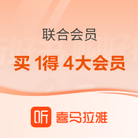 喜马拉雅 会员礼包 买1得4（含京东plus会员年卡、视频会员半年卡）