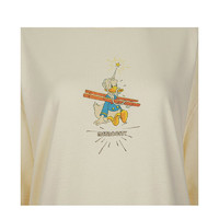 METROCITY 女士迪斯尼图案米色棉质圆领T恤 M211CT4201I 时尚潮流